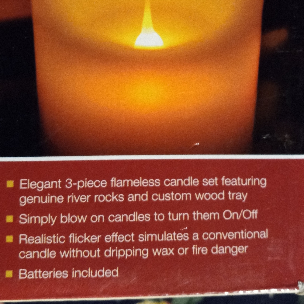 🛍'Never Unboxed' 3-pc Flameless Candle Set🔥🛍
